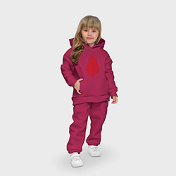 Детский костюм оверсайз Славянский Оберег Макошь, цвет: маджента — фото 2