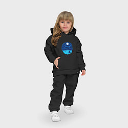 Детский костюм оверсайз Звёздные котики, цвет: черный — фото 2