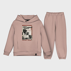 Детский костюм оверсайз Ход королевы, цвет: пыльно-розовый