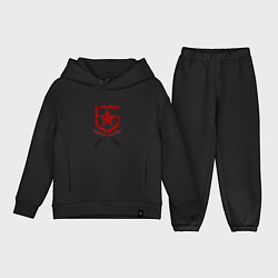 Детский костюм оверсайз Gambit Gaming Crimson web style 202122 Кровавая па, цвет: черный