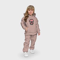 Детский костюм оверсайз Pixel isaac, цвет: пыльно-розовый — фото 2