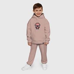 Детский костюм оверсайз Pixel isaac, цвет: пыльно-розовый — фото 2