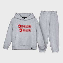 Детский костюм оверсайз Dungeons and Dragons Драконы, цвет: меланж