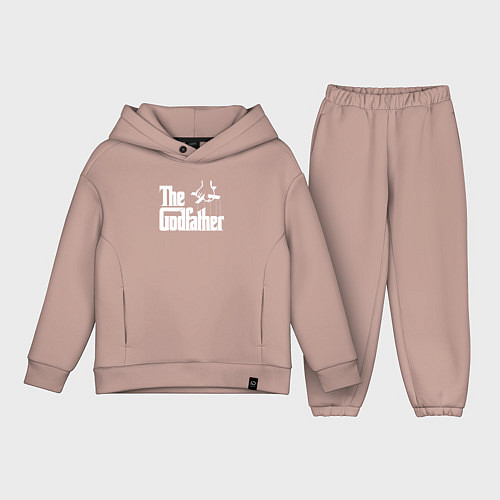 Детский костюм оверсайз Крестный отец / Пыльно-розовый – фото 1