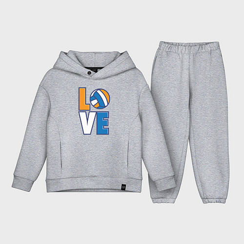 Детский костюм оверсайз Love Volleyball / Меланж – фото 1