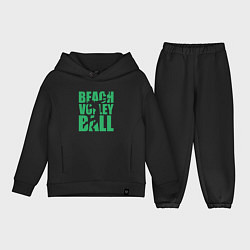 Детский костюм оверсайз Beach Volleyball, цвет: черный