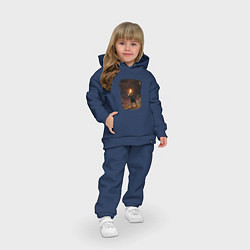 Детский костюм оверсайз Elden ring концепт арт, цвет: тёмно-синий — фото 2