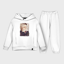 Детский костюм оверсайз Задумчивый Чонгук, цвет: белый