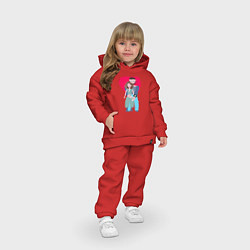 Детский костюм оверсайз Пара, цвет: красный — фото 2