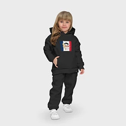 Детский костюм оверсайз Осьминог француз, цвет: черный — фото 2