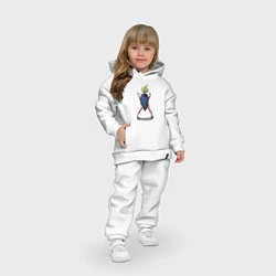 Детский костюм оверсайз Суйка доктор Стоун, цвет: белый — фото 2
