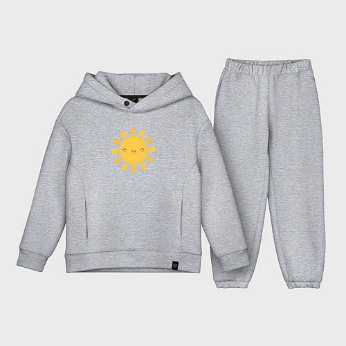 Детский костюм оверсайз Smiling Sun / Меланж – фото 1