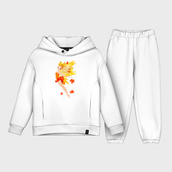 Детский костюм оверсайз Осенняя феечка, цвет: белый