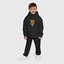 Детский костюм оверсайз Царь тигр, цвет: черный — фото 2