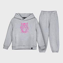 Детский костюм оверсайз Pink Tiger, цвет: меланж