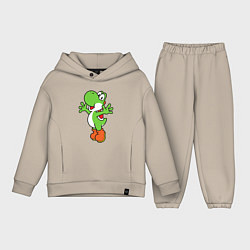 Детский костюм оверсайз Yoshi, цвет: миндальный