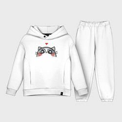 Детский костюм оверсайз Котя влюбился, цвет: белый