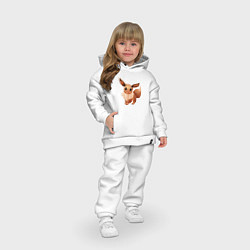 Детский костюм оверсайз Покемон Иви, цвет: белый — фото 2