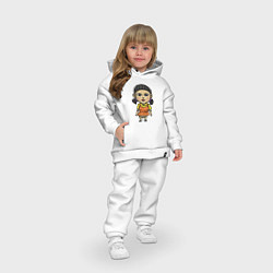 Детский костюм оверсайз Doll - Squid Game, цвет: белый — фото 2