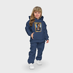 Детский костюм оверсайз Милая Зендая в рамке, цвет: тёмно-синий — фото 2