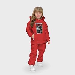 Детский костюм оверсайз BTS БТС на обложке журнала, цвет: красный — фото 2