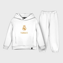 Детский костюм оверсайз Real Madrid Logo, цвет: белый