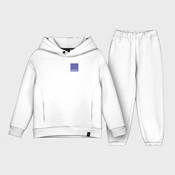 Детский костюм оверсайз PANTONE 17-3938 Very Peri, цвет: белый