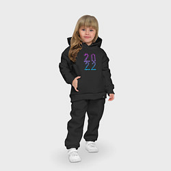 Детский костюм оверсайз Новый снежный 2022, цвет: черный — фото 2