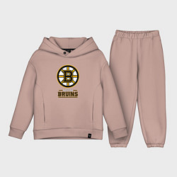 Детский костюм оверсайз Boston Bruins , Бостон Брюинз, цвет: пыльно-розовый