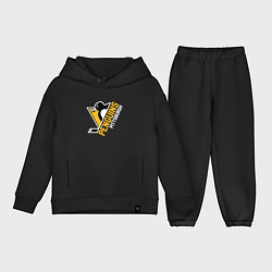Детский костюм оверсайз Pittsburgh Penguins Питтсбург Пингвинз, цвет: черный