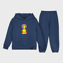 Детский костюм оверсайз Гомер - бог пончиков, цвет: тёмно-синий