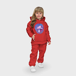 Детский костюм оверсайз Грибочек в кругляше :, цвет: красный — фото 2