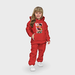 Детский костюм оверсайз One Piece Monkey Большой Куш Манки, цвет: красный — фото 2