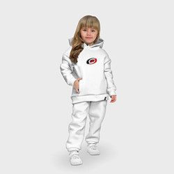 Детский костюм оверсайз Каролина Харрикейнз, Carolina Hurricanes, цвет: белый — фото 2