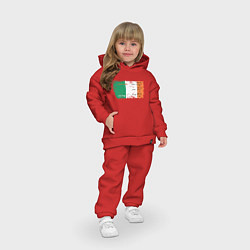Детский костюм оверсайз Флаг Ирландии, цвет: красный — фото 2