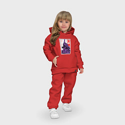 Детский костюм оверсайз Евангелион ltd 0001, цвет: красный — фото 2
