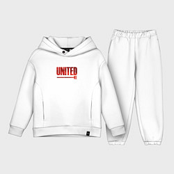 Детский костюм оверсайз United Манчестер Юнайтед, цвет: белый