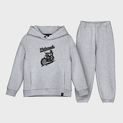 Детский костюм оверсайз Motorcycle Cool rider, цвет: меланж