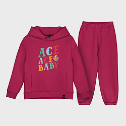 Детский костюм оверсайз Ace Ace Baby, цвет: маджента