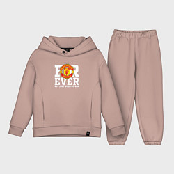 Детский костюм оверсайз Manchester United FOREVER NOT JUST WHEN WE WIN, цвет: пыльно-розовый