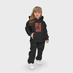 Детский костюм оверсайз Байк панк девочка, цвет: черный — фото 2