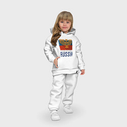Детский костюм оверсайз Russia - Союз, цвет: белый — фото 2