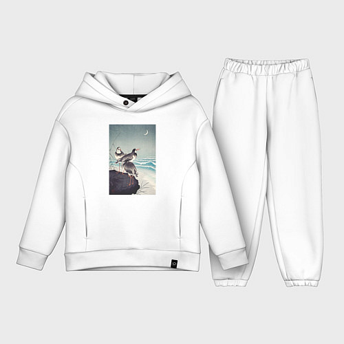Детский костюм оверсайз Snipes at the Shore / Белый – фото 1