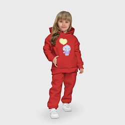 Детский костюм оверсайз Милый Слонёнок С Шариком, цвет: красный — фото 2
