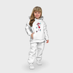Детский костюм оверсайз POPPY PLAYTIME - Мама длинные ноги, цвет: белый — фото 2