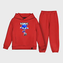 Детский костюм оверсайз Sonic the Hedgehog 2022, цвет: красный