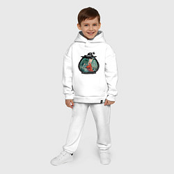 Детский костюм оверсайз Хорнет и ткачи, цвет: белый — фото 2