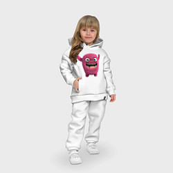 Детский костюм оверсайз FLUFFY COLORED MONSTER, цвет: белый — фото 2