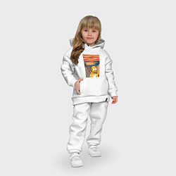 Детский костюм оверсайз Гомер Симпсон Крик, цвет: белый — фото 2