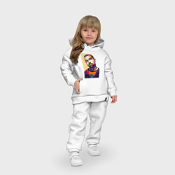 Детский костюм оверсайз Канье Уэст, цвет: белый — фото 2